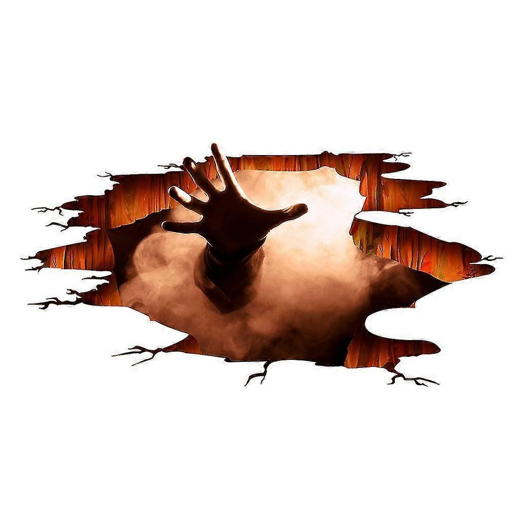 Halloween Floor Sticker Pvc 3d Scary Pumpkin Ghost Hand Bats Spider Wall Sticker Wall Decal Halloween Eve Decor Party Supplies Home Decoration - Image 1