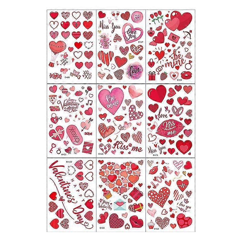 Valentine's Day Electricity Window Stickers Love Window Display Glass Refrigerator Electricity Stickers - Image 5