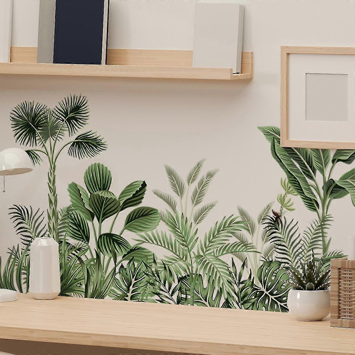 Palm Leaf Wall Stickers For Living Room, Plant Sticker Wall Decor, Peel And Stick Wall Stickers - Image 5