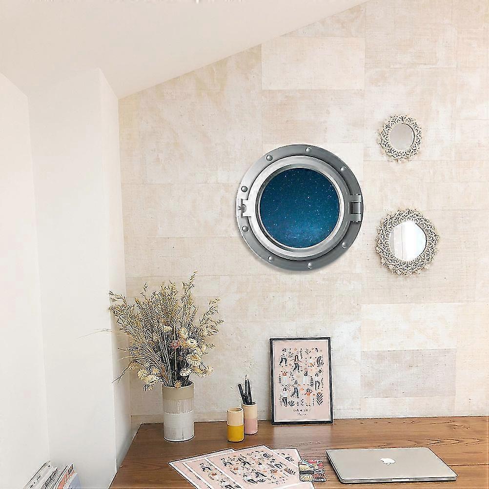 3D Windows Sticker Porthole 3d Wall Sticker Universe Wall Stickers Wall Stickers Beach Nautical Ocean Seaside Decoration - Image 3
