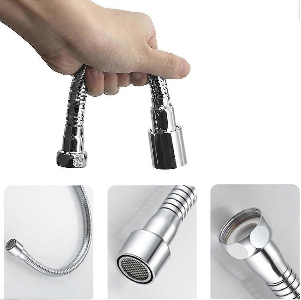 20CM Faucet Extender, Kitchen Sink Faucet Extender, Kitchen Faucet Extension, Faucet Sprayer Extension, 360 Kitchen Faucet Extension, Flexible Kit - Image 3