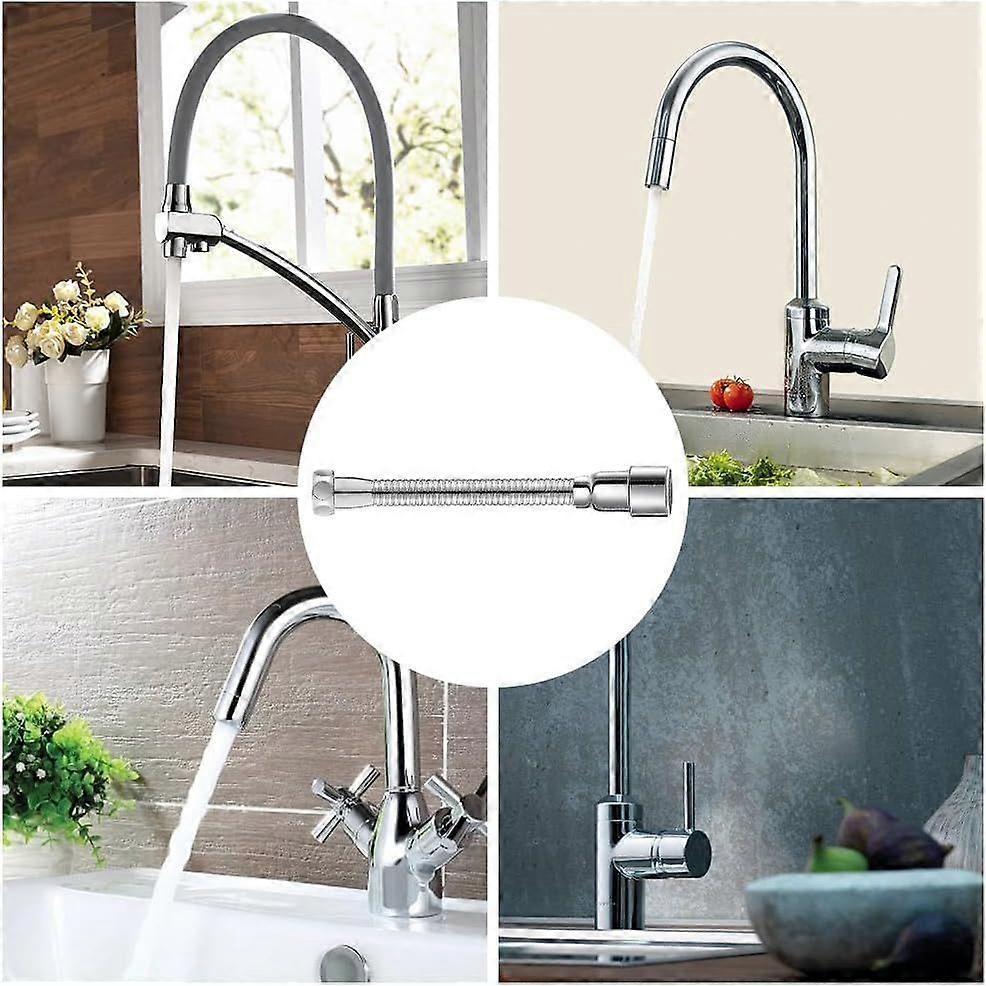 20CM Faucet Extender, Kitchen Sink Faucet Extender, Kitchen Faucet Extension, Faucet Sprayer Extension, 360 Kitchen Faucet Extension, Flexible Kit - Image 5