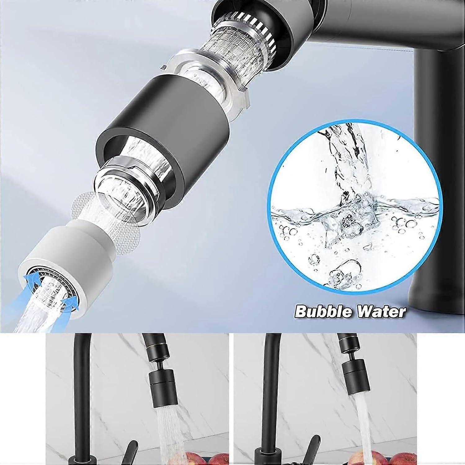 Faucet Nozzle, Kitchen Faucet Nozzle, 360 Swivel Faucet Aerator Kitchen Faucet Nozzle, 2 Modes Large Rotatable Kitchen Faucet Nozzle, For Kitchen - Image 4