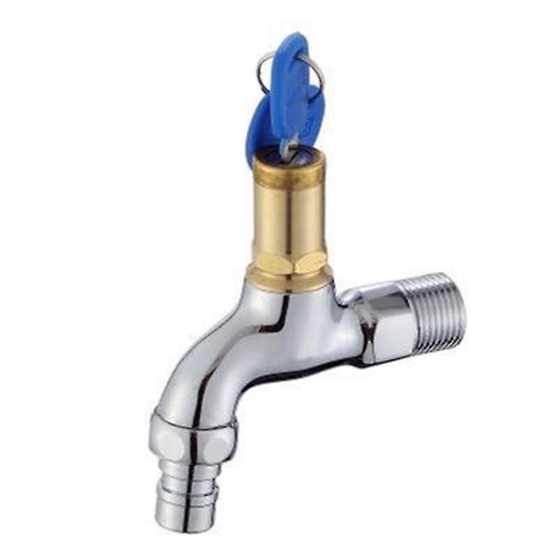 faucet anti-theft outdoor faucet, anti-theft brass faucet, lockable outdoor faucet, washing machine for garden, bathroom or rental house - Image 1