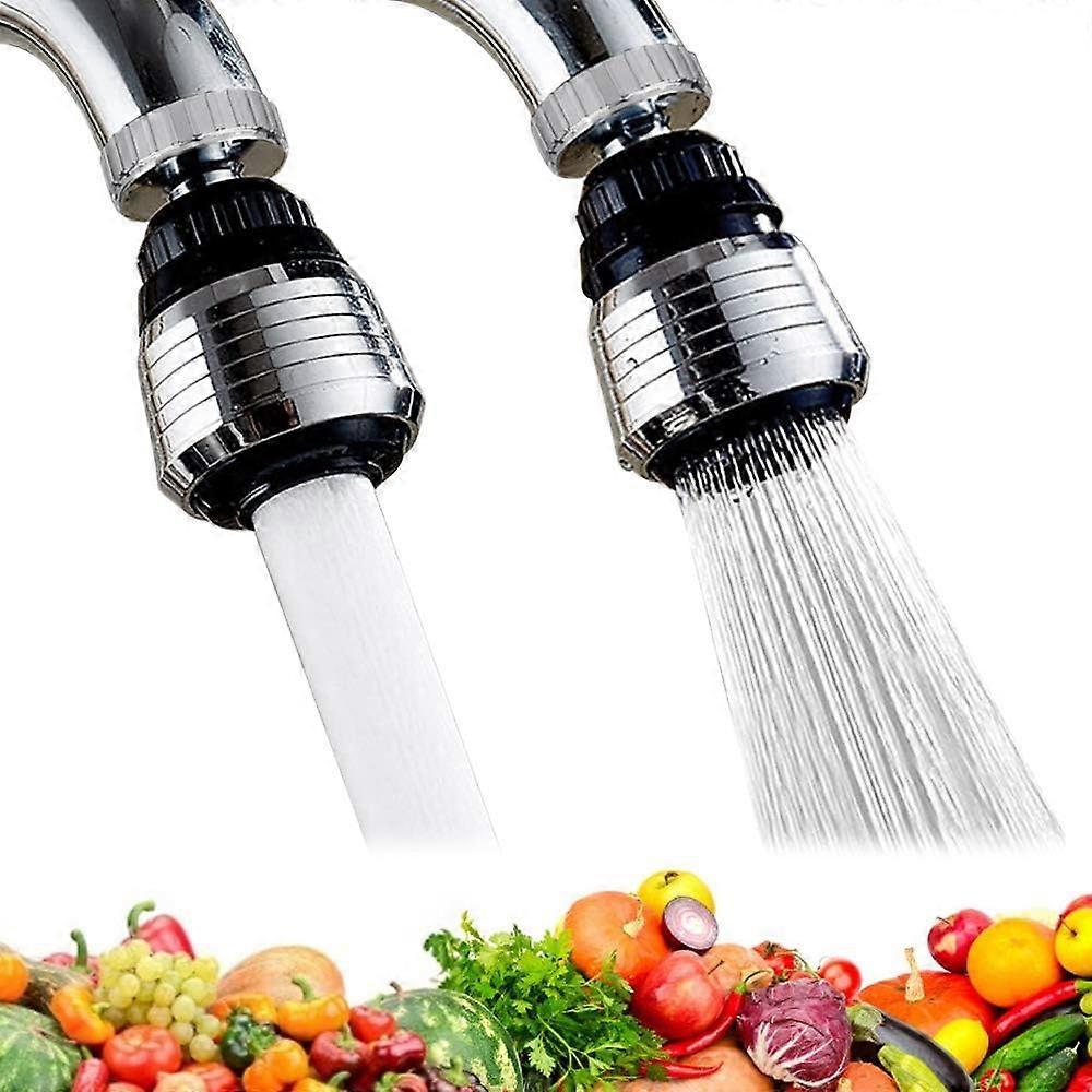 2 Pieces Kitchen Faucet Nozzle Faucet Aerator 360 Swivel Kitchen Faucet Head 2 Modes Kitchen Faucet Aerator with Nozzle Adapters for Kitchen, Bathroom - Image 1