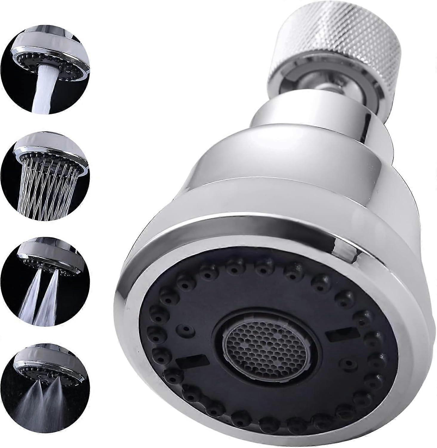 (Chrome)4 Spray Modes Faucet Aerator,360 Degree Faucet Sprayer Attachment,Big Angle Kitchen Faucet Aerator,Swivel Faucet Extender,Sink Sprayer Attachm - Image 1