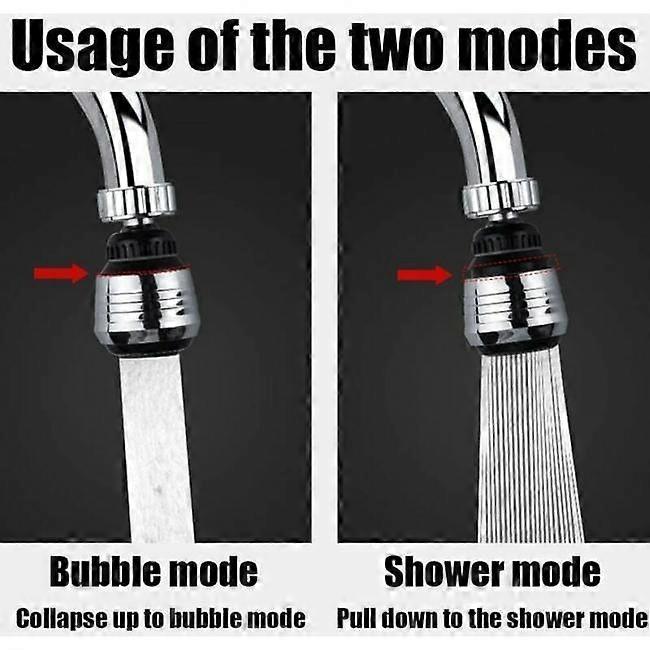 2 Piece Swivel Faucet, 360 Degree Swivel Kitchen Faucet, 2 Mode Adjustable Shower Head, Filter Sprayer, Kitchen Aerator, Kitchen Faucet, Faucet Extend - Image 2