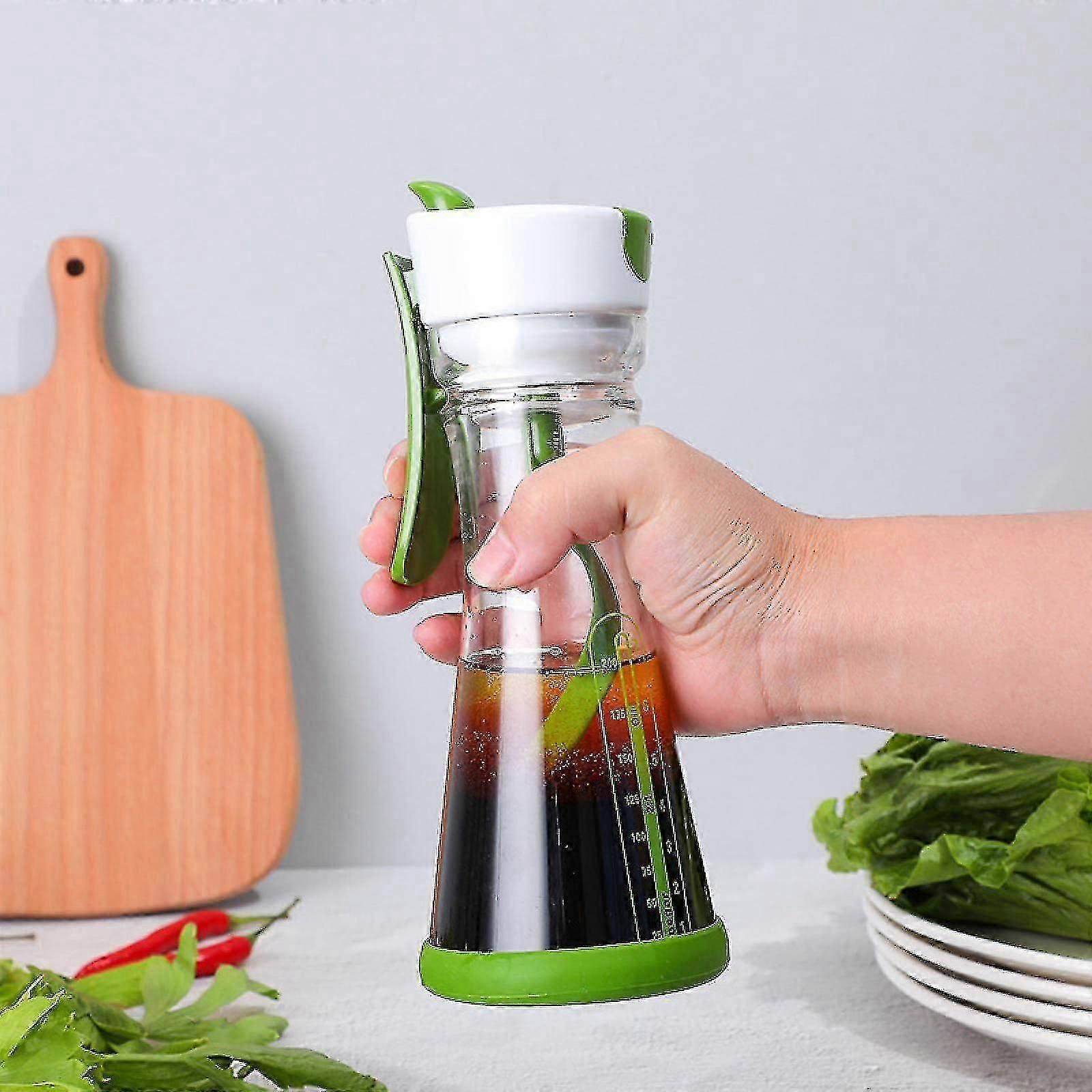 Salad Dressing Mixing Jar Manual Blender Container for Home Kitchen - Image 2