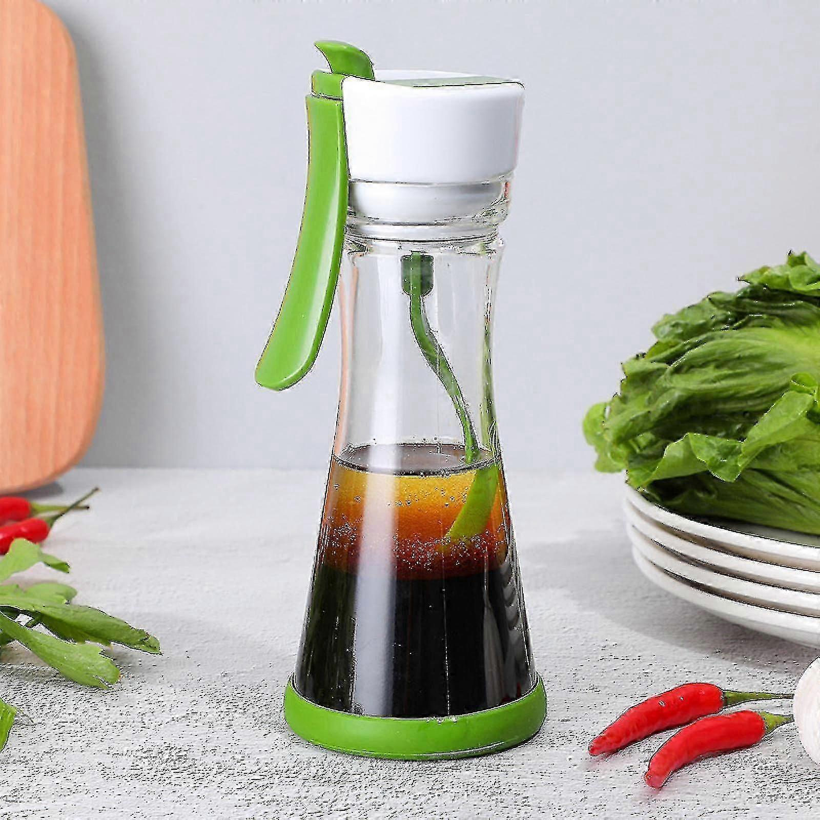 Salad Dressing Mixing Jar Manual Blender Container for Home Kitchen - Image 3