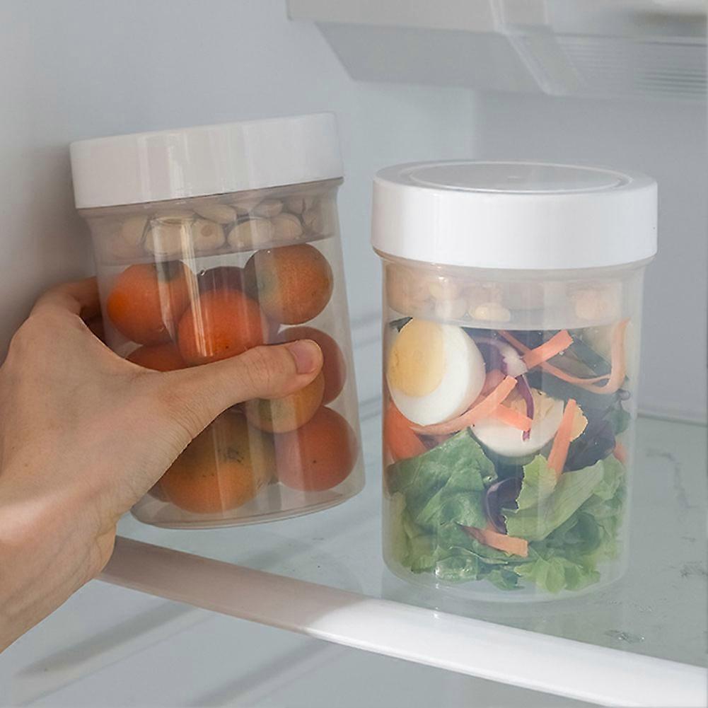 750ml Plastic Salad Jar with Built-in Dressing Cup Leakproof Lunch Box - Image 4