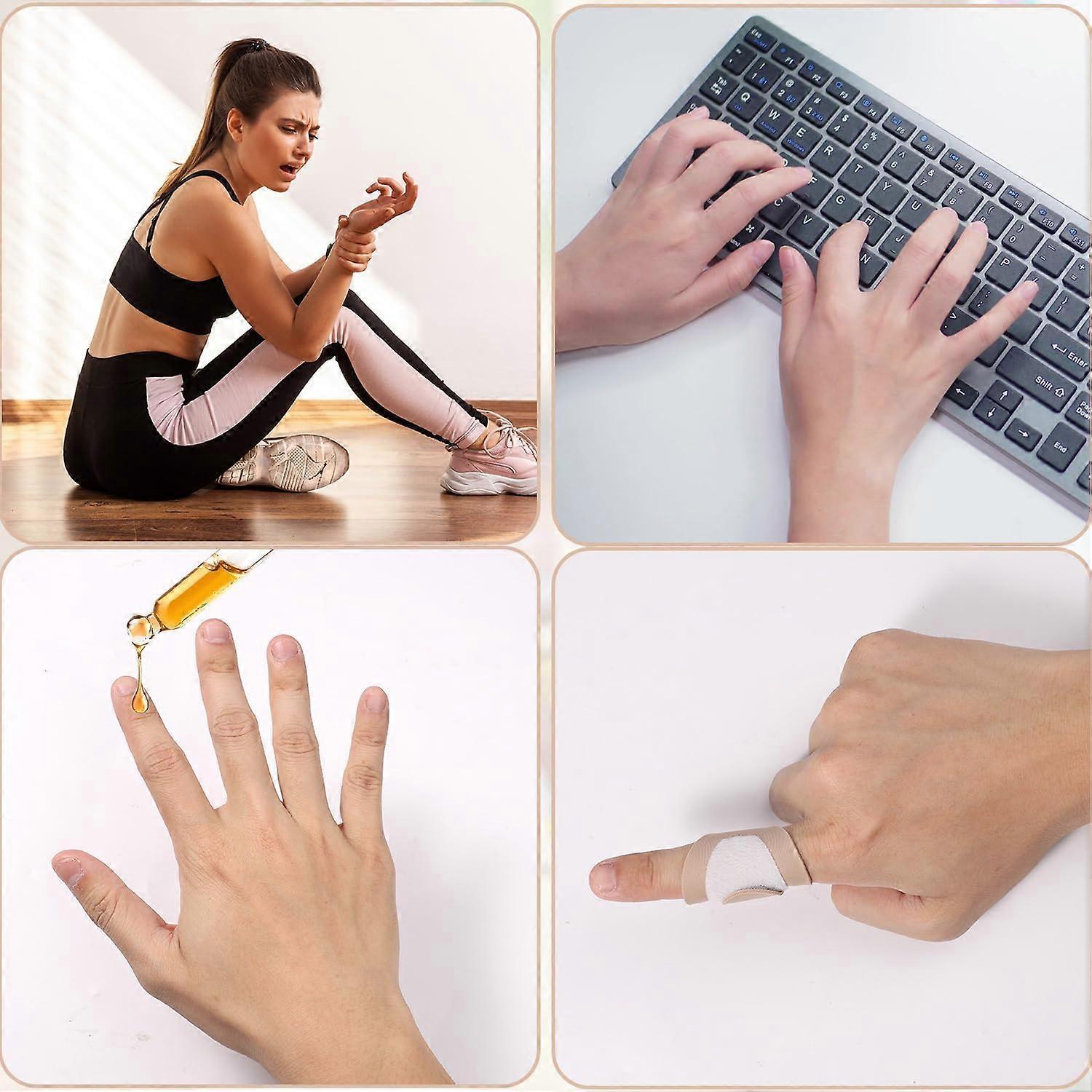 10pcs Castor Oil Finger Wraps & 2pcs Castor Oil Pack for Hands, Soft Cotton - Image 5