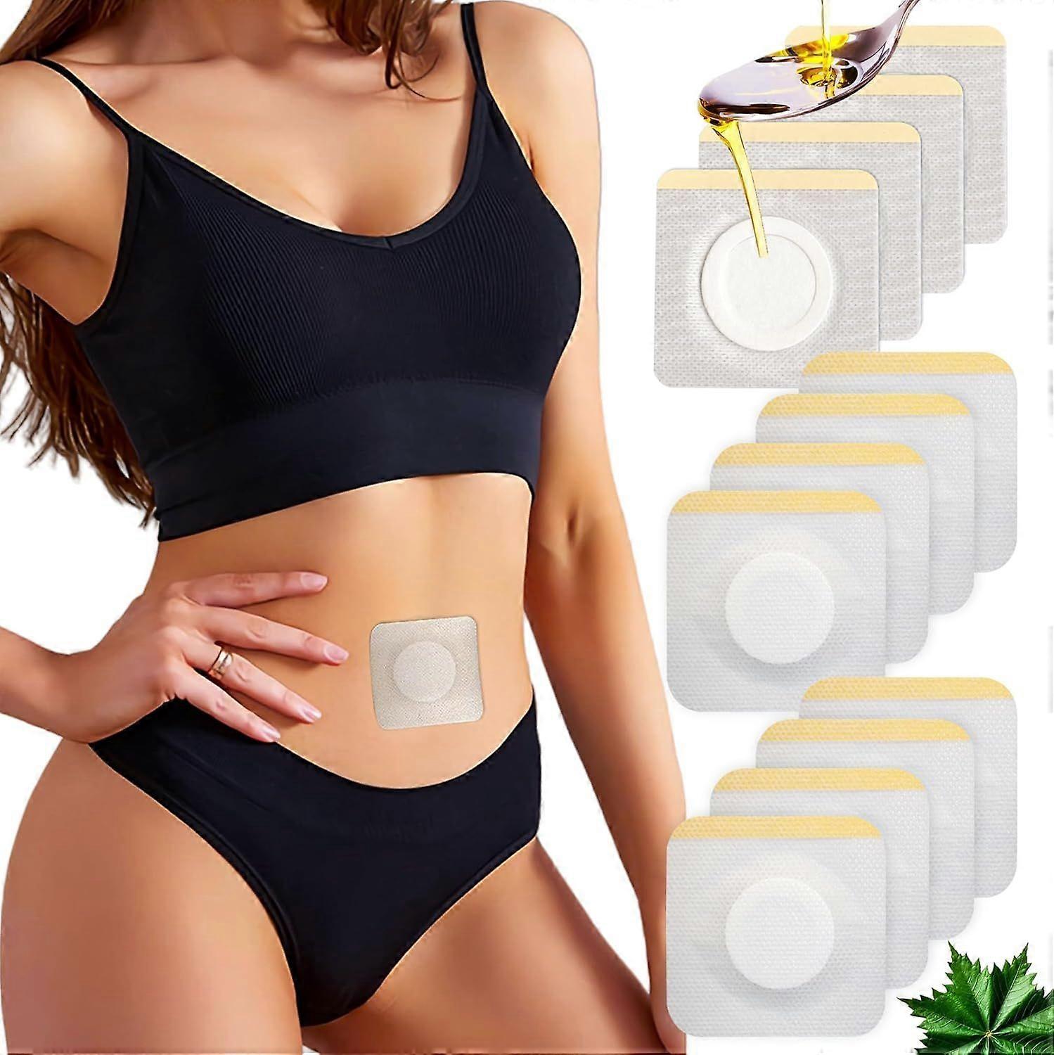 12PCS Hypoallergenic Castor Oil Pack Wrap for Belly Button, Disposable Castor Oil Wrap Pat - Image 1