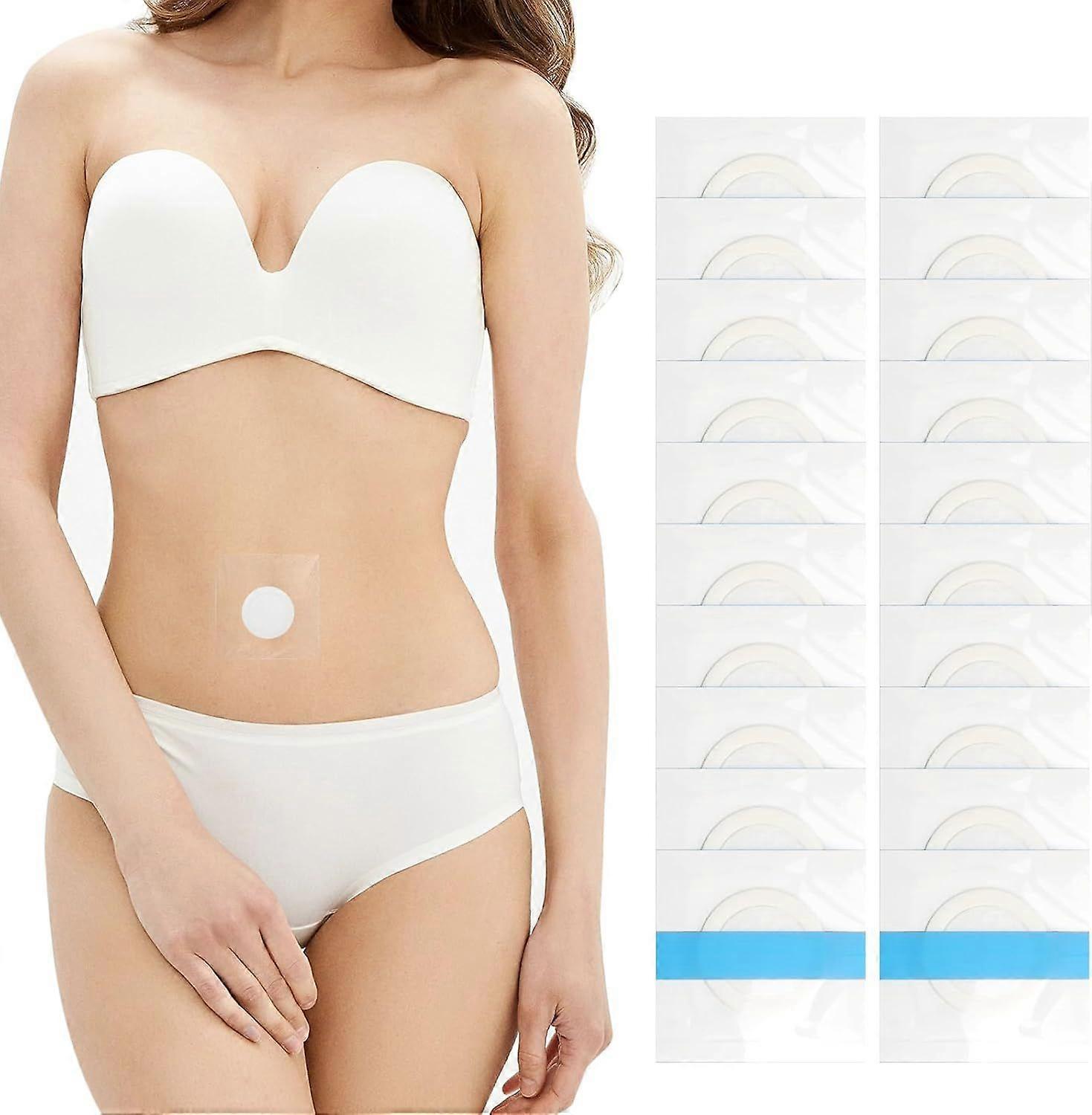 20Pack Disposable Organic Castor Oil Pack Wrap for Belly Button - Clean and secure Alternat - Image 1