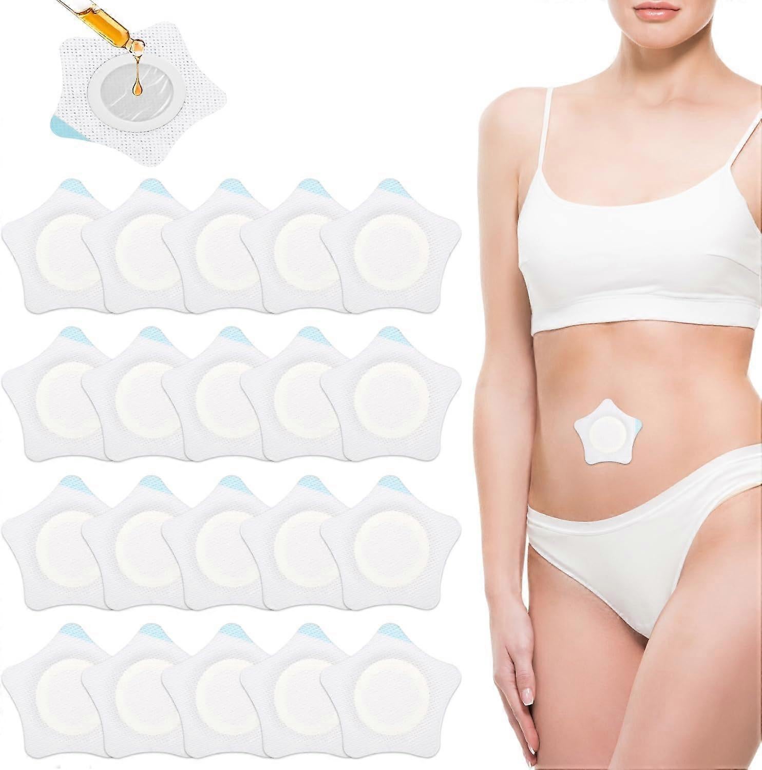 20pcs Castor Oil Pack Wrap for Belly Button, Self-Adhesive Castor Oil Belly - Image 1