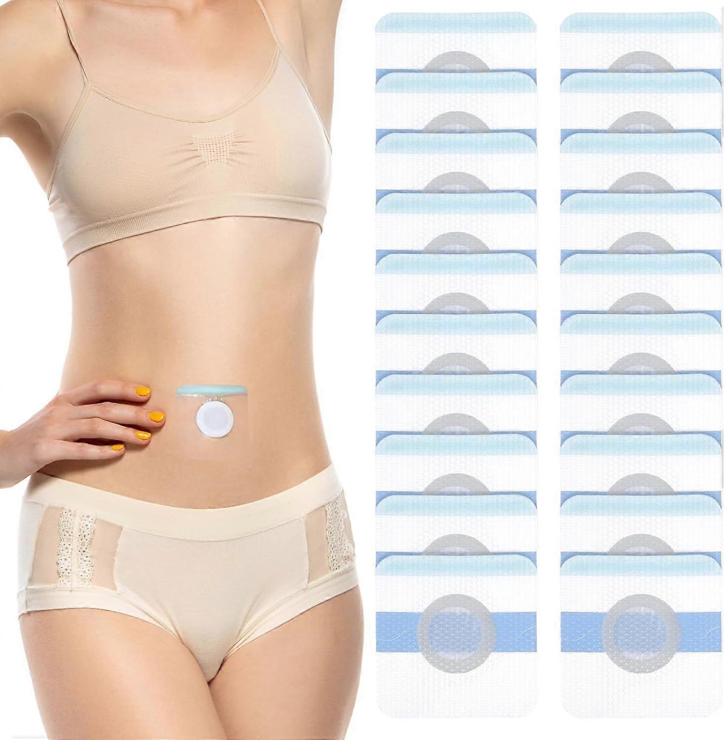 20Pcs Castor Oil Patches, Disposable Castor Oil Pack Wrap Self-Adhesive Belly - Image 1