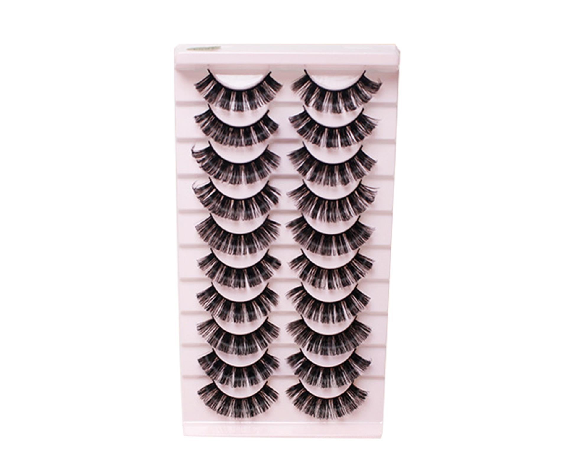 20Pcs/Set False Eyelash Comfortable to Wear 3D Effect Beauty False Eye Lashes - Image 1