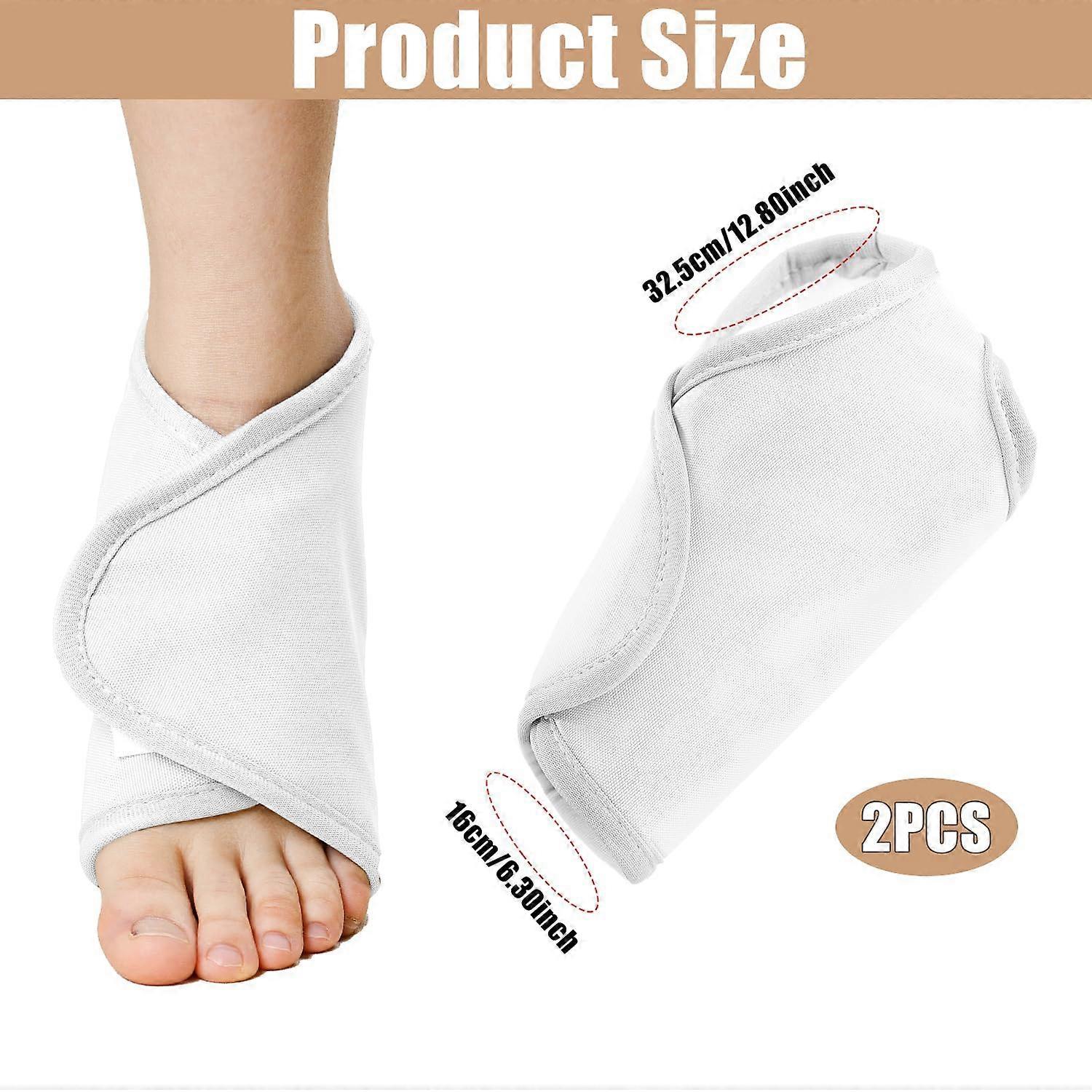 2pcs Ankle Organic Castor Oil Pack, Comfortable Castor Oil Pack Wrap for Feet - Image 2