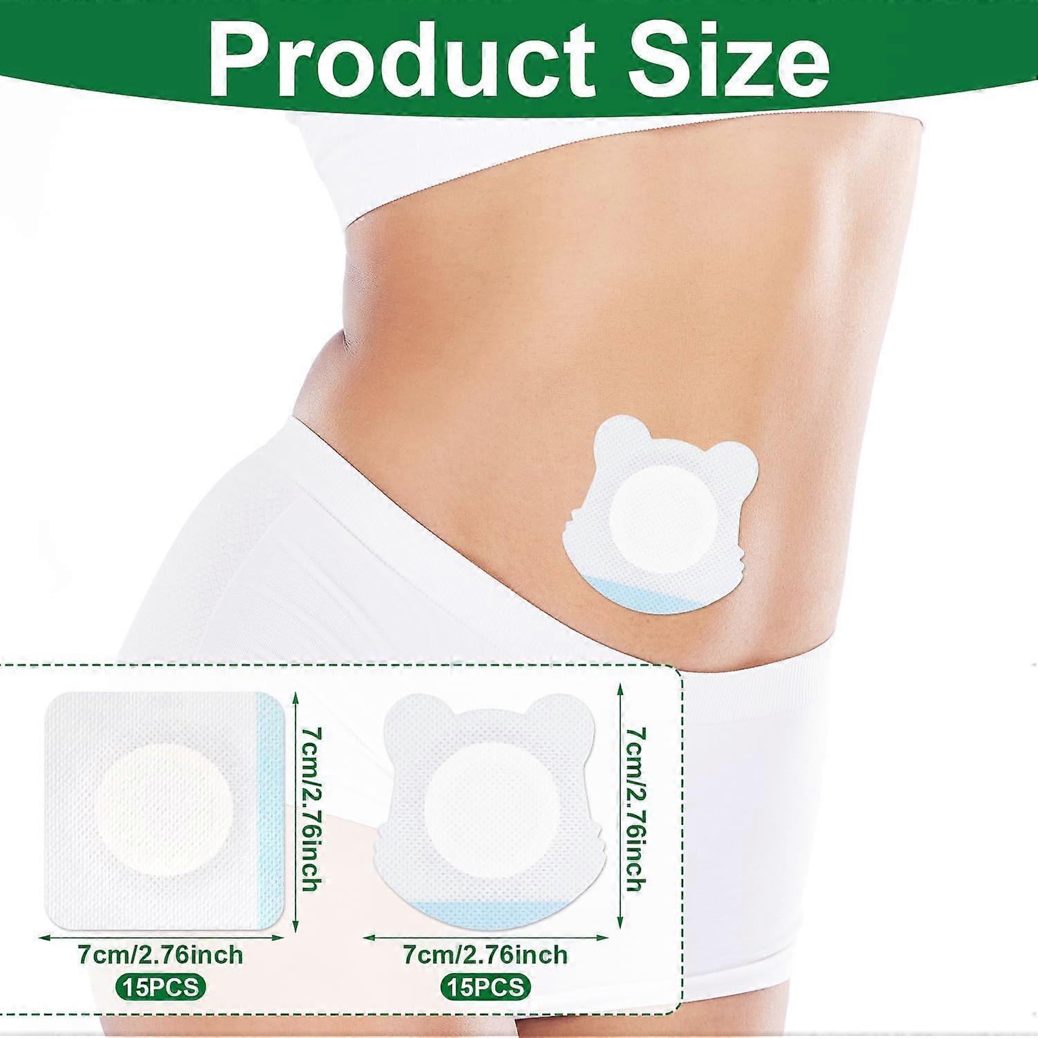 30pcs Castor Oil Belly Button Pack Wrap, Self-Adhesive Disposable Castor Oil - Image 2