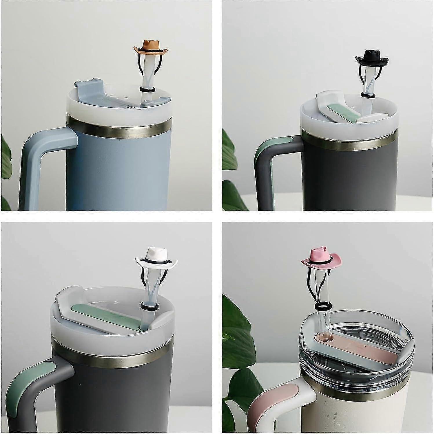 4 Pcs Straw Covers for Stanley Cup 20-40 oz, 0.4 inches Silicone Straw Cover Caps, Stanley Cups Accessories, Dust-proof and leak-proof,Simple Modern,R - Image 2