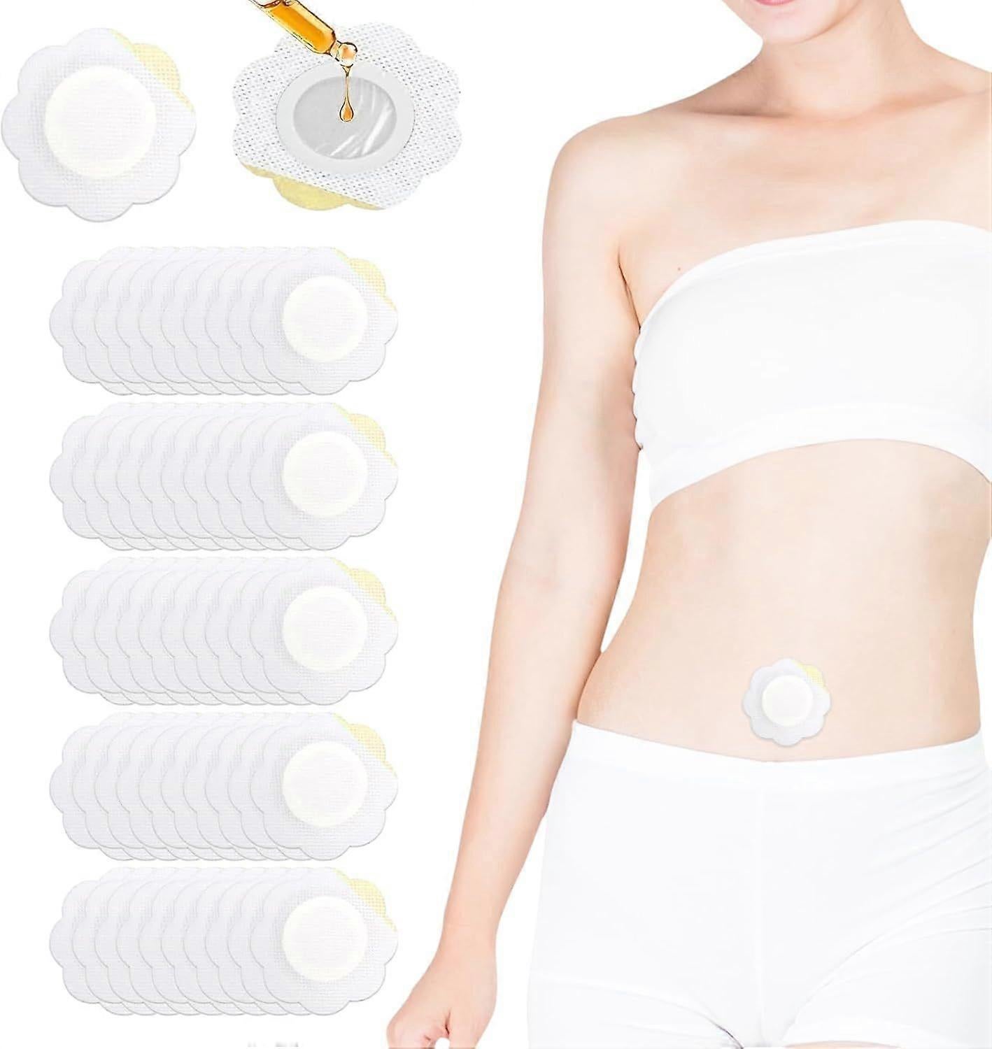 50Pcs Castor Oil Patches Disposable Castor Oil Patches Castor Oil Belly Button - Image 1