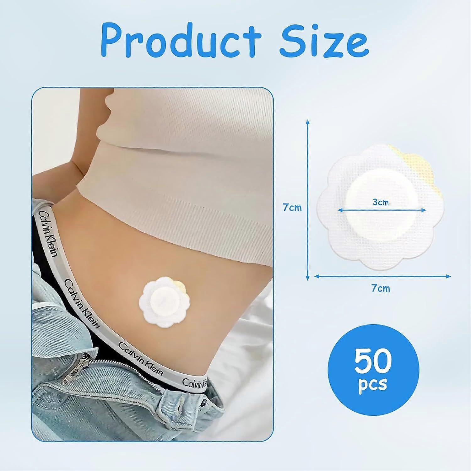 50Pcs Castor Oil Patches Disposable Castor Oil Patches Castor Oil Belly Button - Image 2