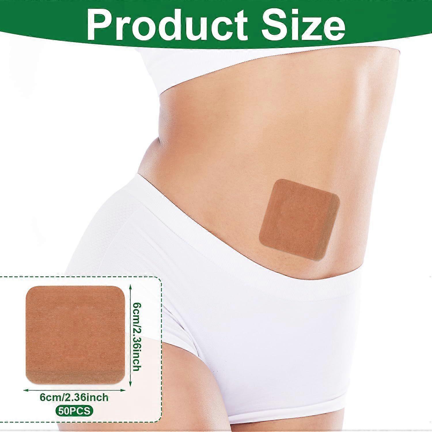 50Pcs Disposable Castor Oil Pack Wrap Belly Button Pads, Highly Absorbent - Image 2
