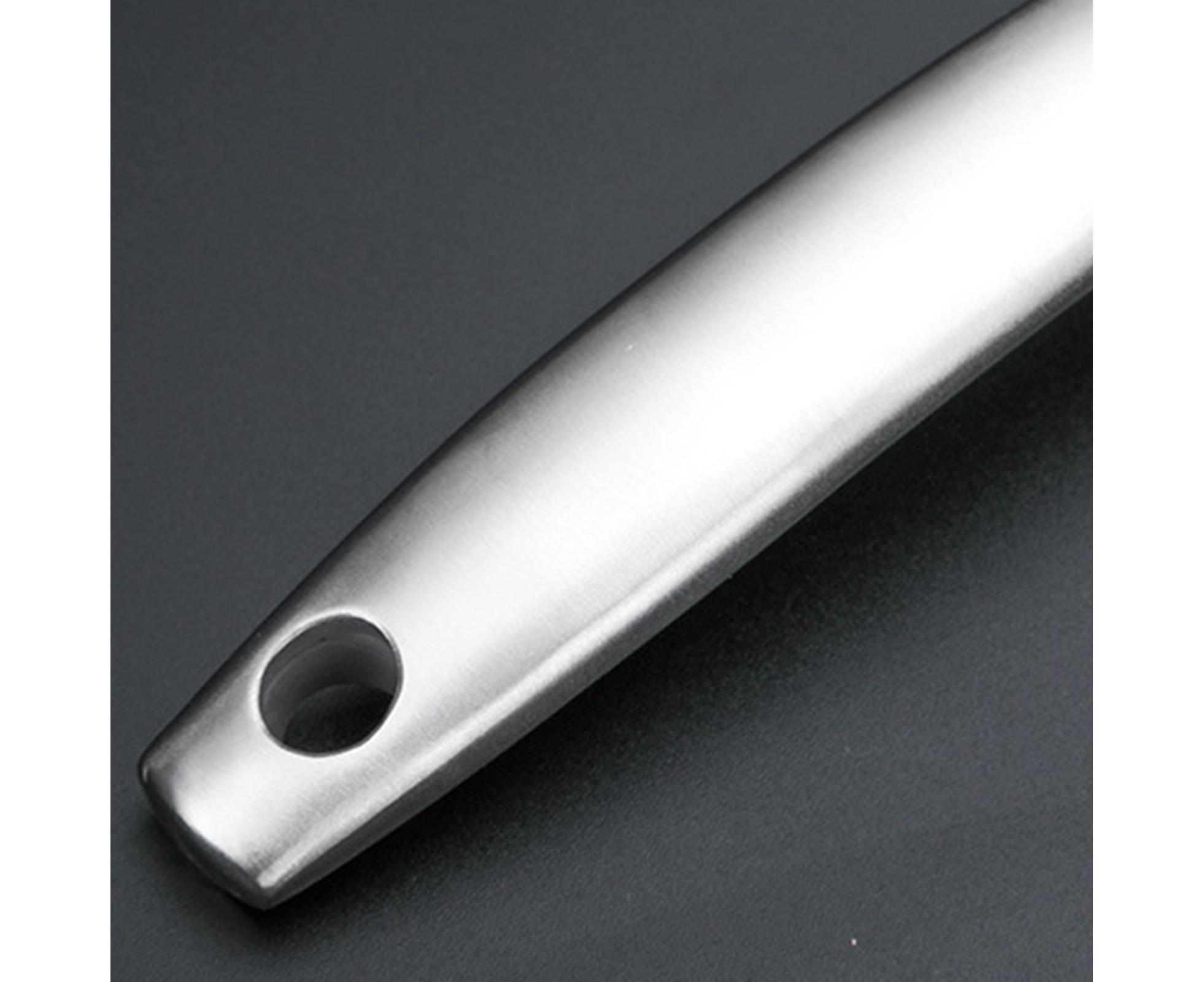 Colander Spoon Anti-scald Handle 304 Stainless Steel Strainer Scoop-L - Image 2