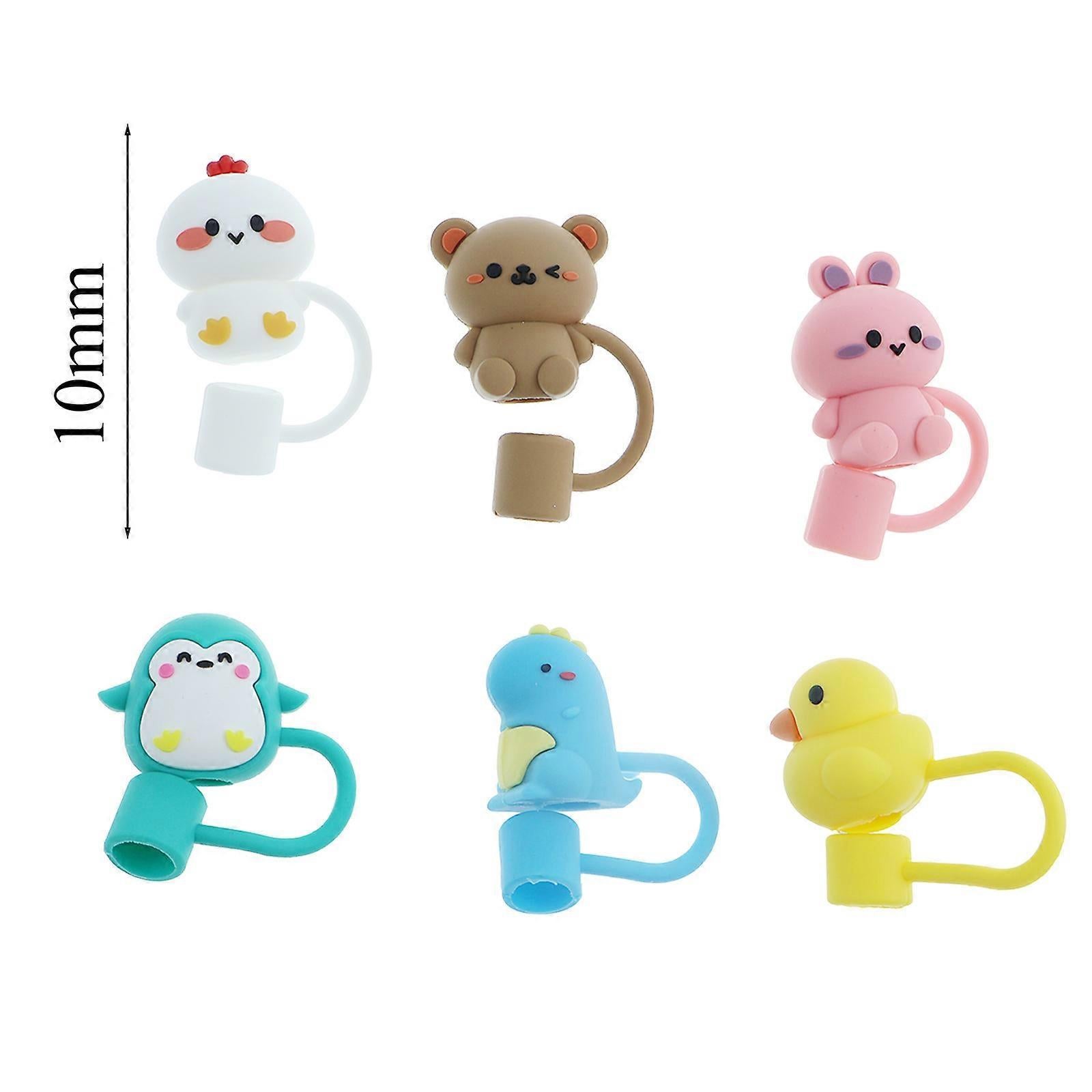 Animal Straw Covers for Stanley Cup, Reusable Straw Lids for Water Bottles - Image 4