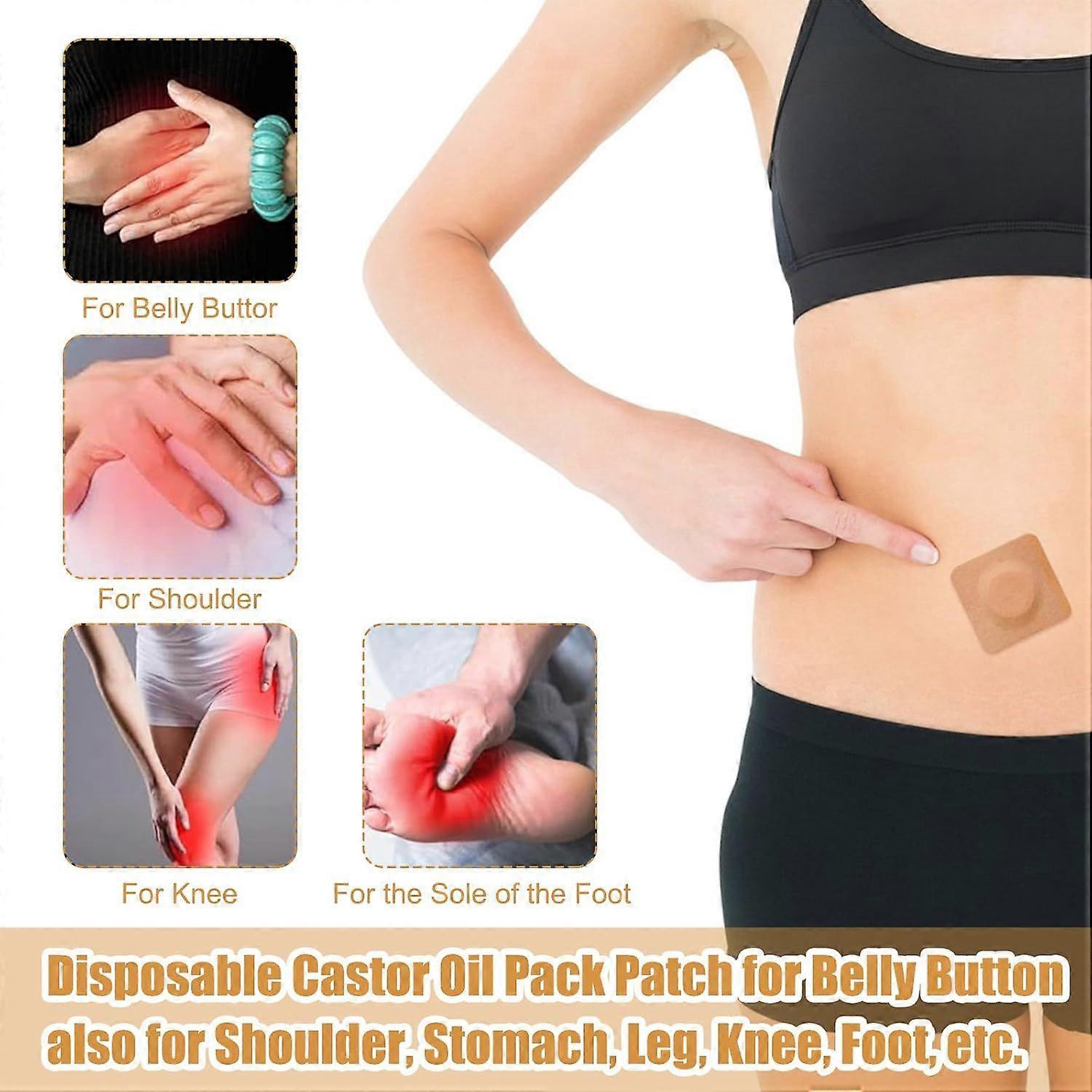 Castor Oil Belly Button Patch 20 Pieces Castor Oil Patches Castor Oil Patch - Image 5