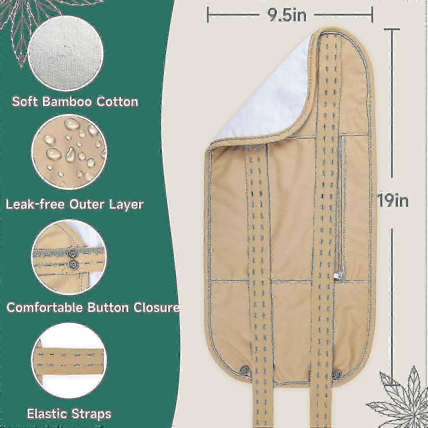 Castor Oil Pack Cotton Wrap Castor Oil Pack Compress Reusable Organic Castor Oil Pack Kit Self Conditioning - Image 4