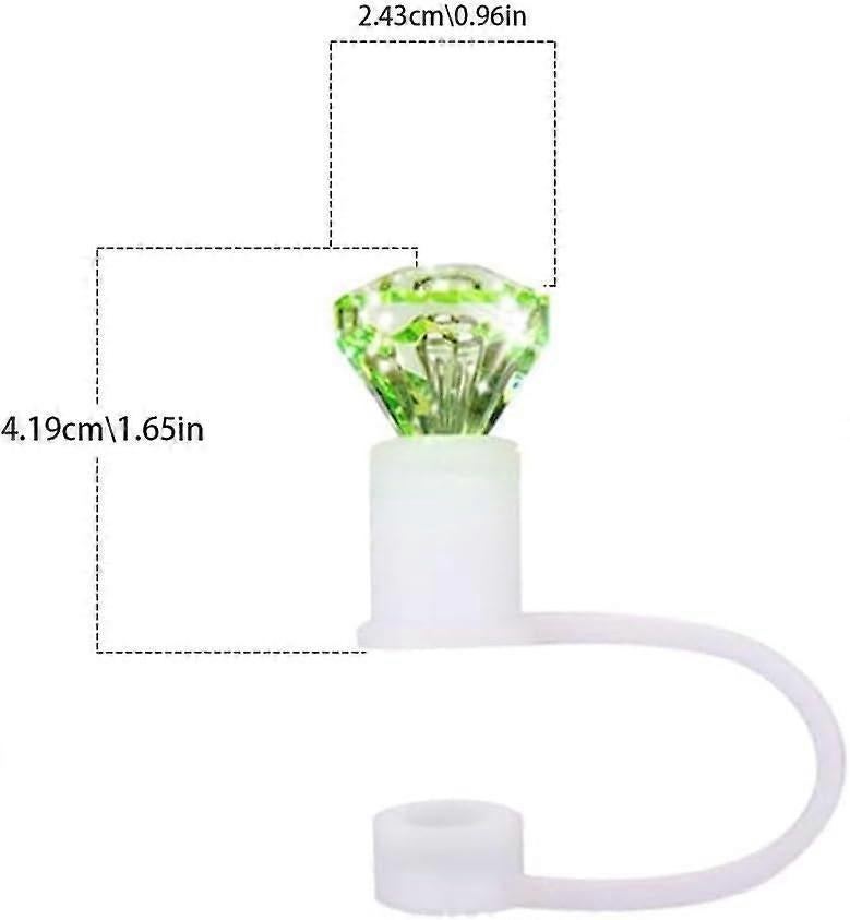 Diamond Straw Toppers for Stanley Cup, Silicone Straw Covers for Stanley Cup Random Color - Image 5
