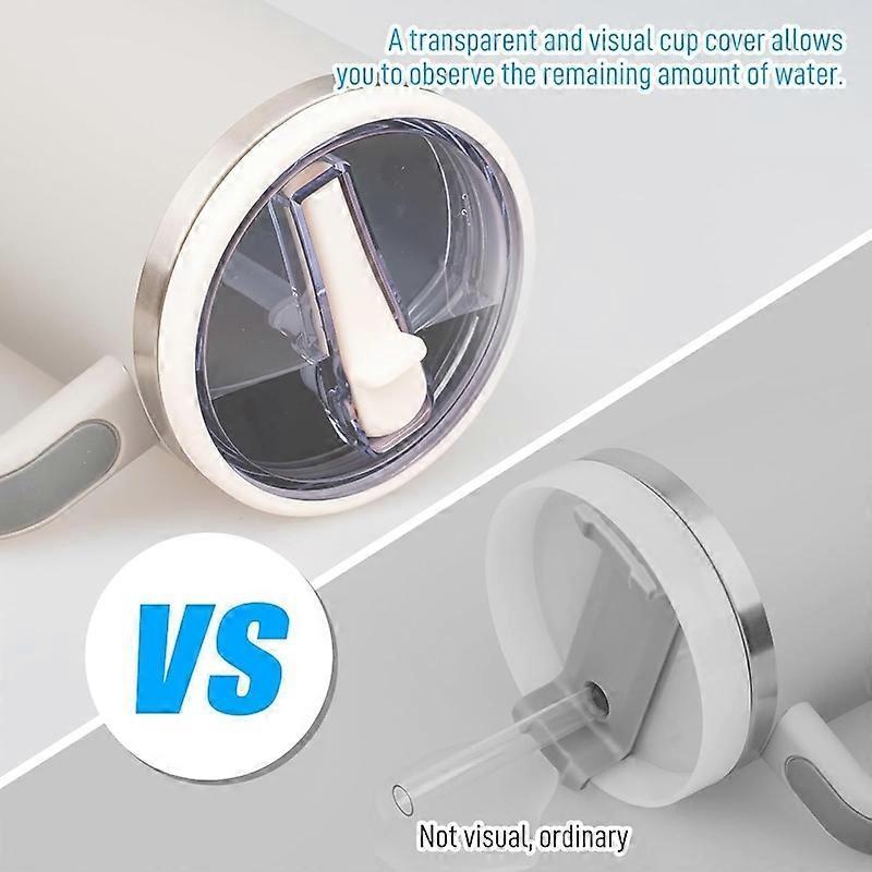 For Stanley 40oz Cup Straw Lid 4pcs /Set White - Image 5