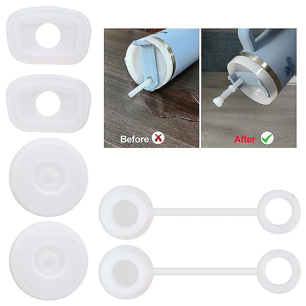For Stanley Cup Spill Proof Stoppers 30oz 40oz Tumbler 1.0 Anti-dust Stanley Cup Accessories 6pcs - Image 1
