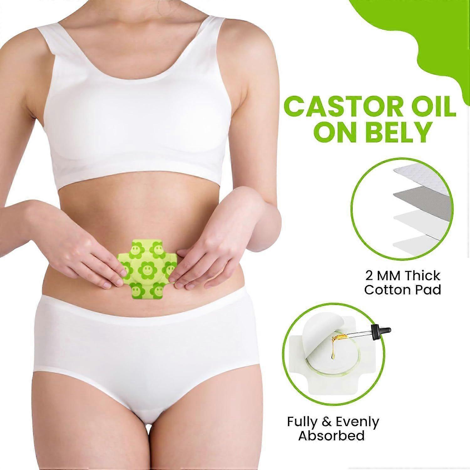 Organic Castor Oil Pack Wrap,Self-Adhesive, Flexible Highly Absorbent Castor Oil - Image 5