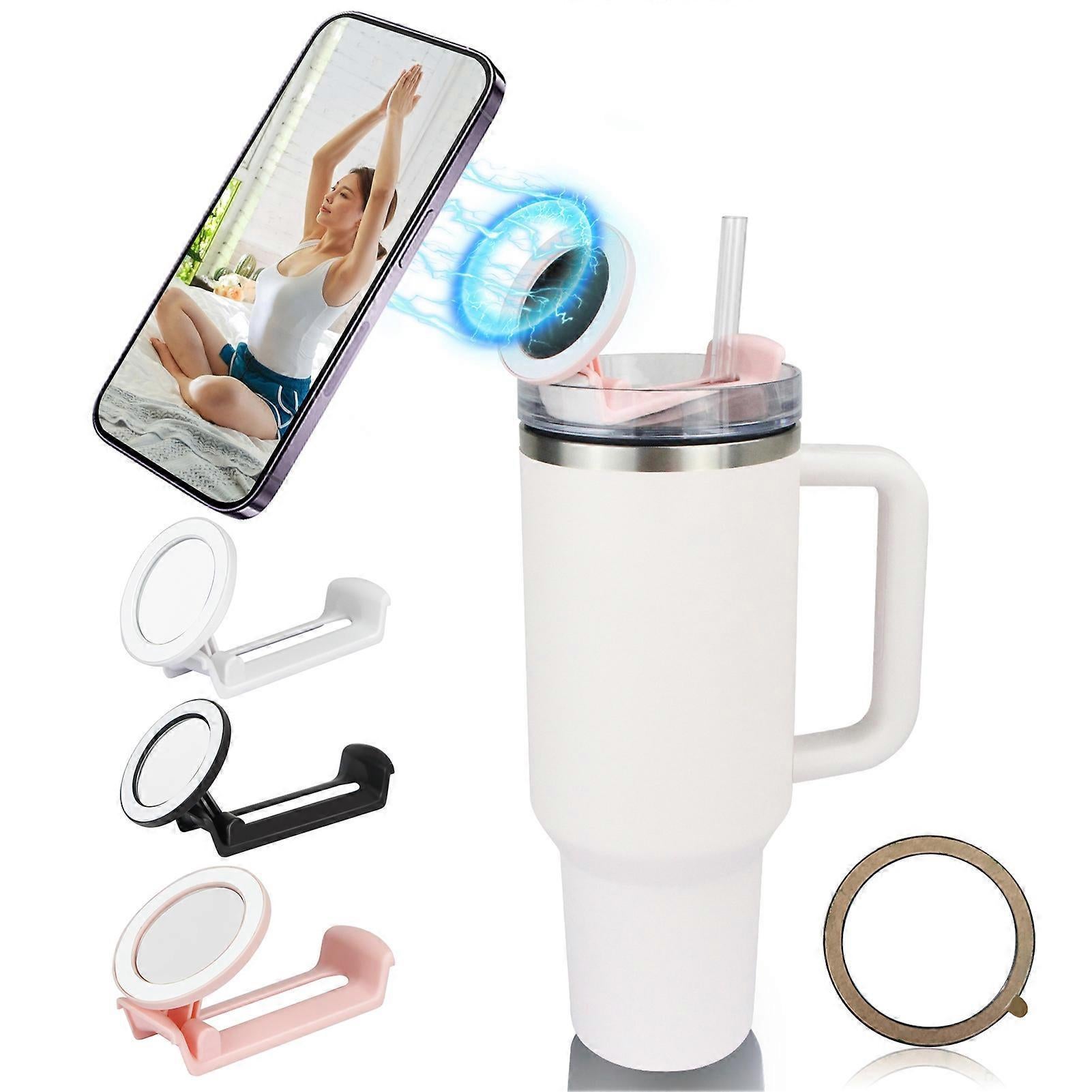 Phone Holder For Stanley, Water Bottle Phone Holder For Stanley 40oz Cup, Phone Stand Mount, Portable, Rotatable - Image 2