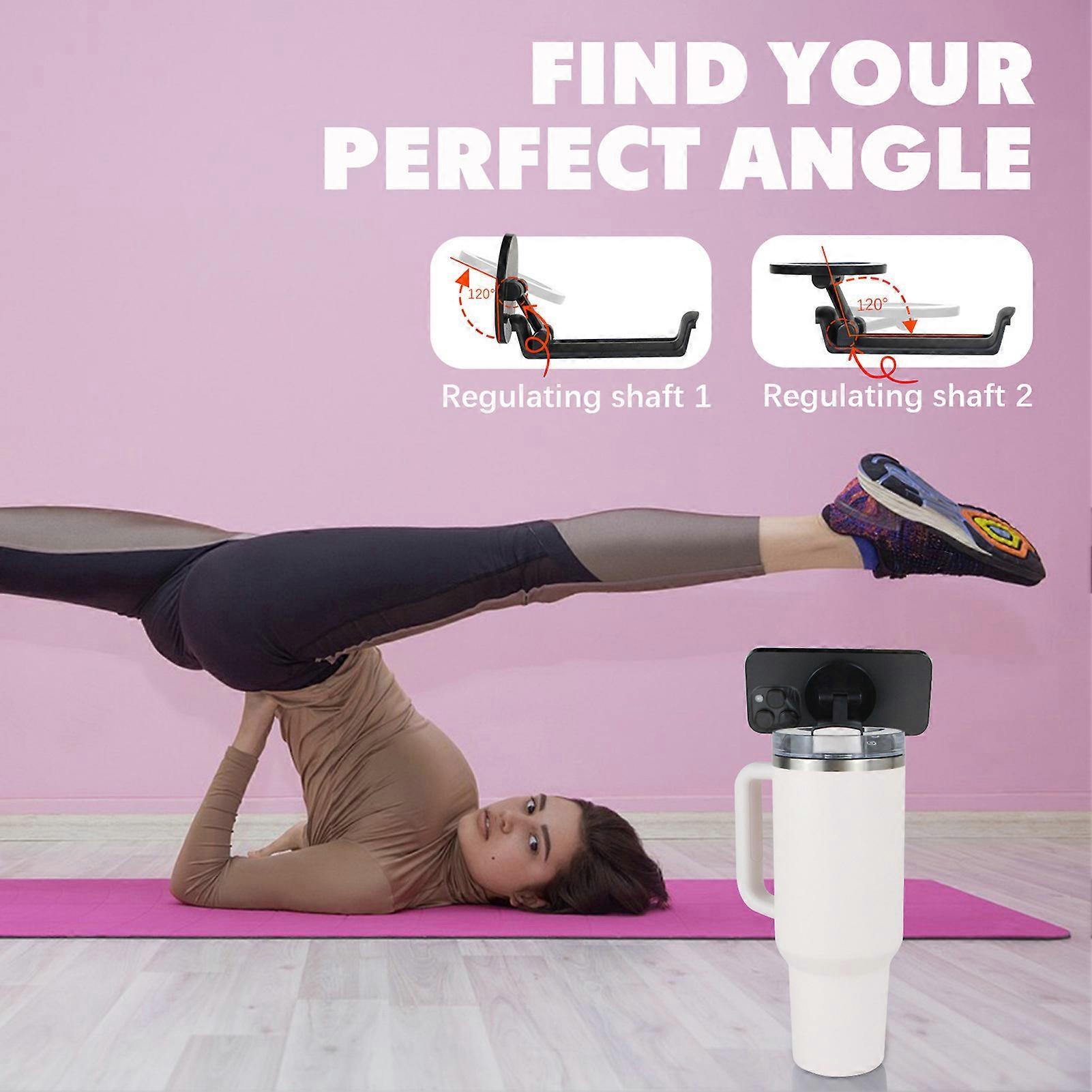 Phone Holder For Stanley, Water Bottle Phone Holder For Stanley 40oz Cup, Phone Stand Mount, Portable, Rotatable - Image 3