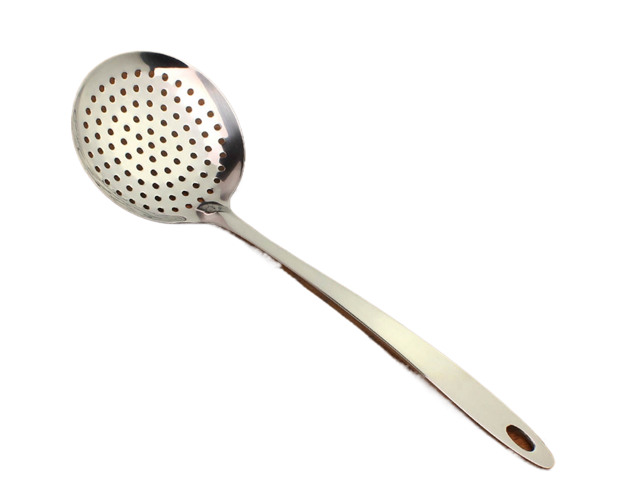 Kitchen Soup Food Thicken Stainless Steel Ladle Spoon Colander Strainer Filter - Image 1