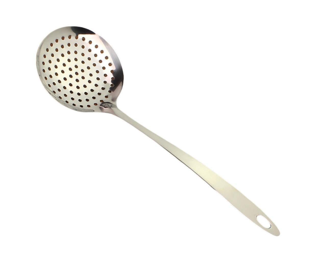 Kitchen Soup Food Thicken Stainless Steel Ladle Spoon Colander Strainer Filter - Image 2