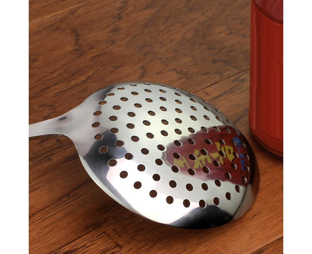 Kitchen Soup Food Thicken Stainless Steel Ladle Spoon Colander Strainer Filter - Image 4