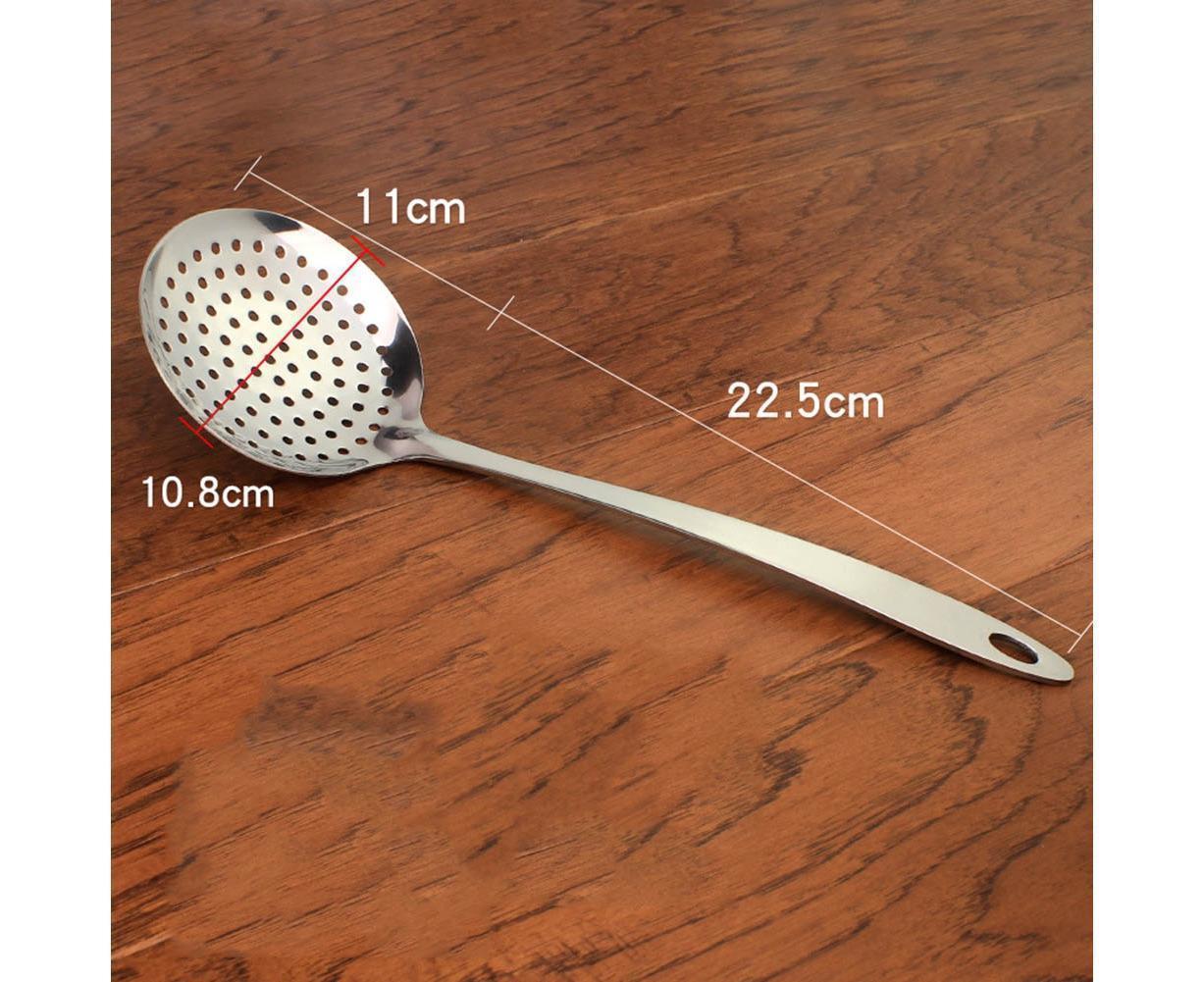 Kitchen Soup Food Thicken Stainless Steel Ladle Spoon Colander Strainer Filter - Image 6