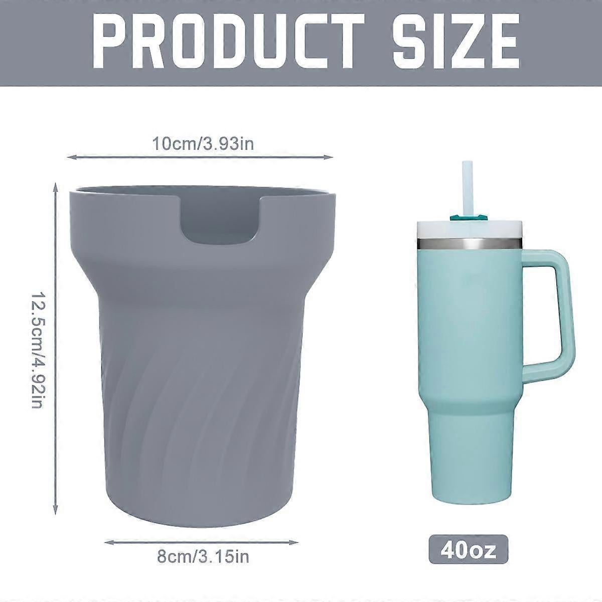 Silicone Boot for Stanley 40 oz Tumbler with Handle - Water Bottle Bottom Cover Fits Stanley Cup Accessories - Image 2