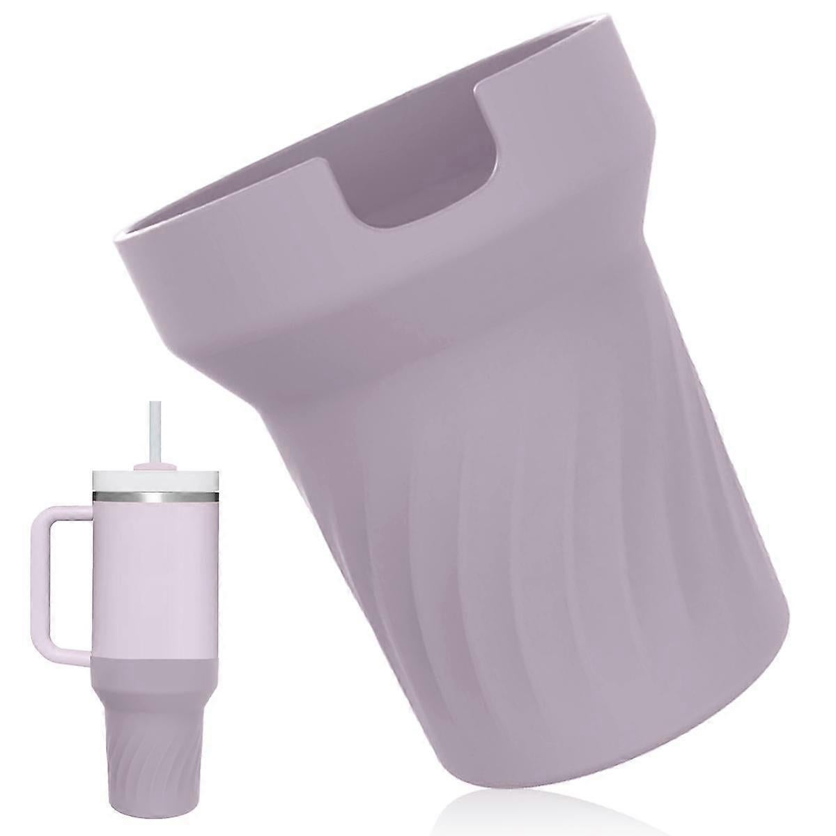 Silicone Boot for Stanley 40 oz Tumbler with Handle - Water Bottle Bottom Cover Fits Stanley Cup Accessories - Image 1