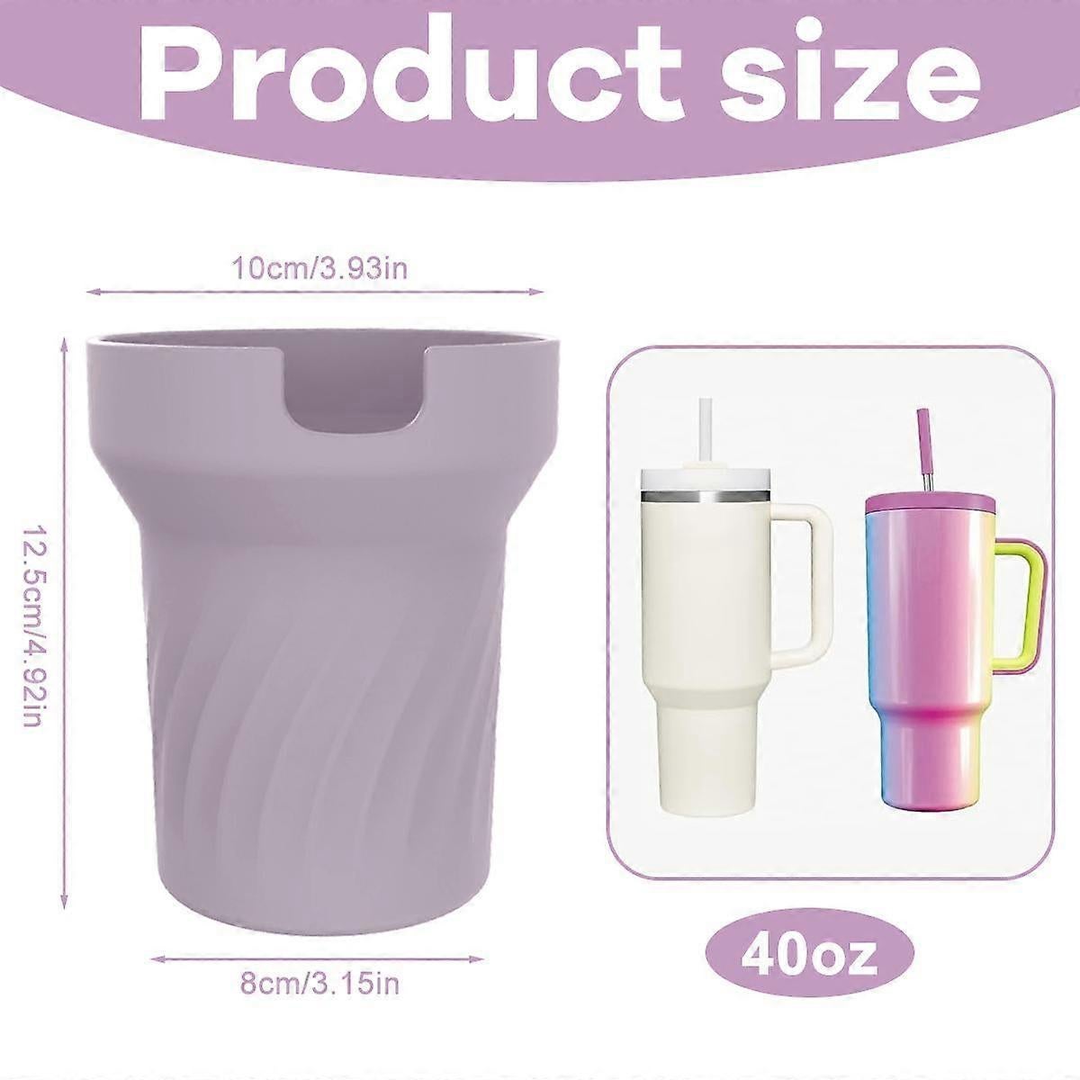 Silicone Boot for Stanley 40 oz Tumbler with Handle - Water Bottle Bottom Cover Fits Stanley Cup Accessories - Image 2