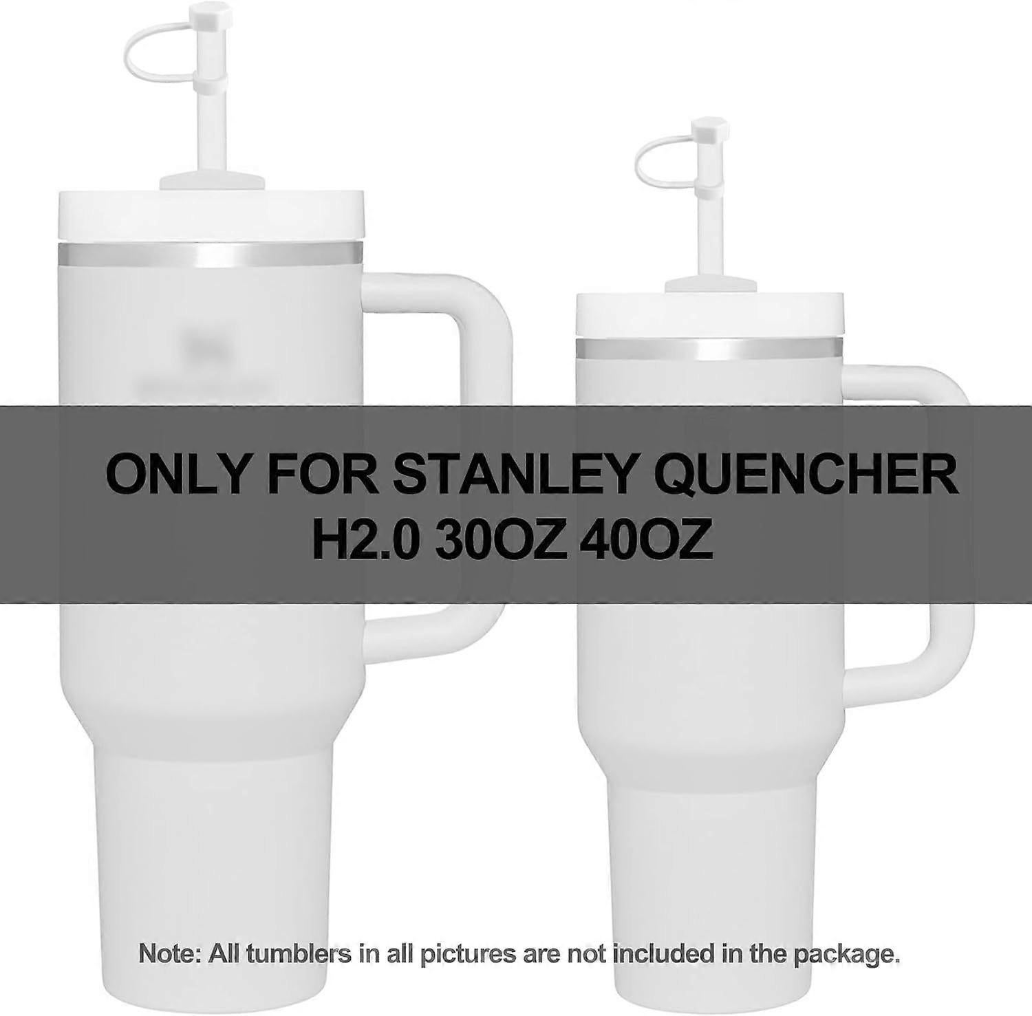 Spill Stopper For Stanley Cup 2.0 30oz & 40oz Set Of 4, Silicone Leak Proof Stopper For Stanley Tumbler, Cup Accessories Includes Straw Cover - Image 2