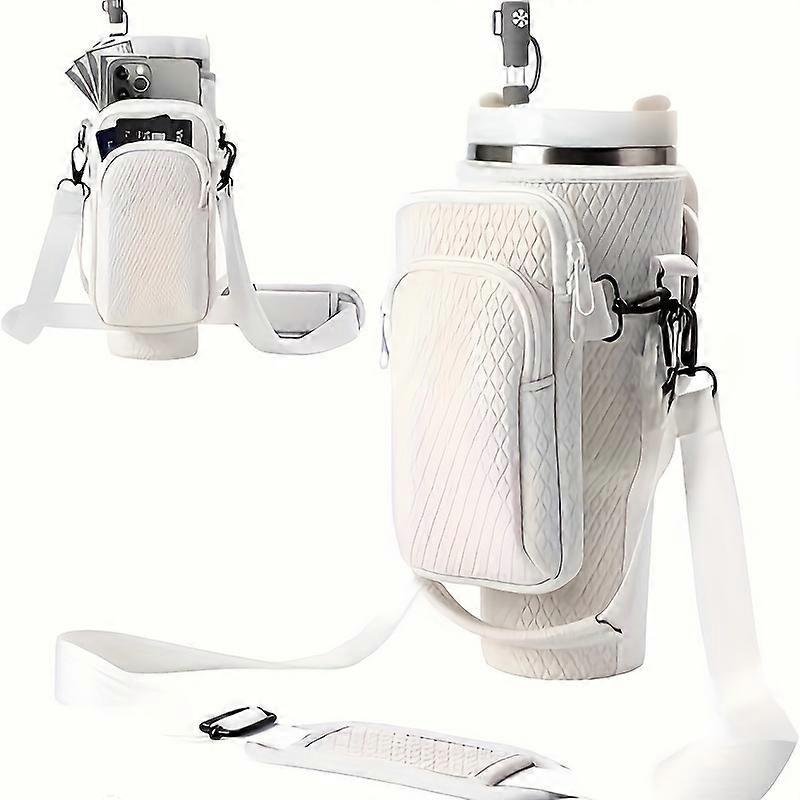 Water Bottle Holder For Stanley 40oz Tumbler With Sling, Adjustable Shoulder Strap Straw Cover For Stanley Cup Accessories - Image 3