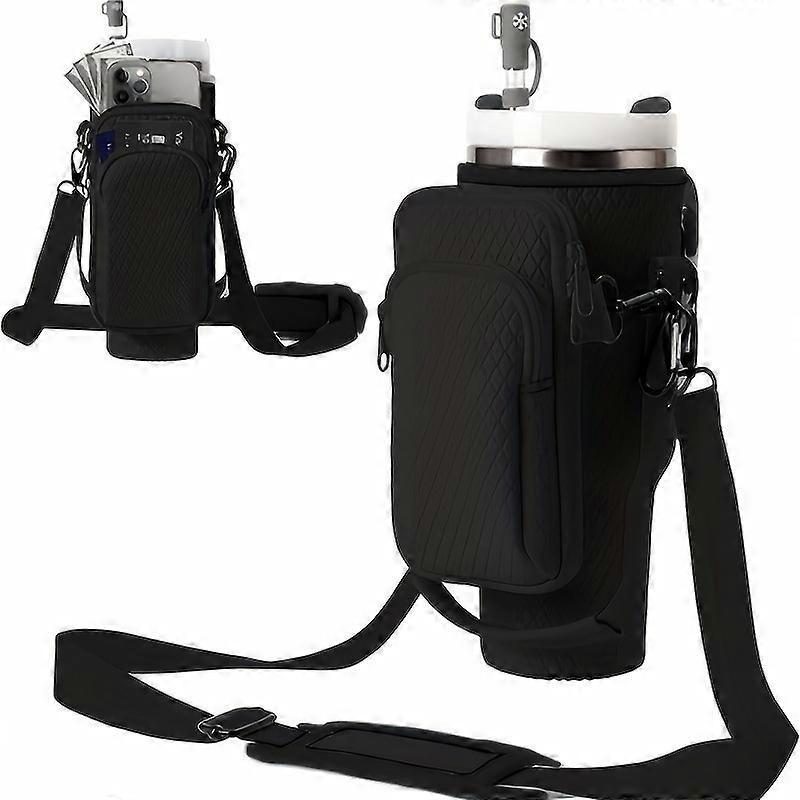 Water Bottle Holder For Stanley 40oz Tumbler With Sling, Adjustable Shoulder Strap Straw Cover For Stanley Cup Accessories - Image 4