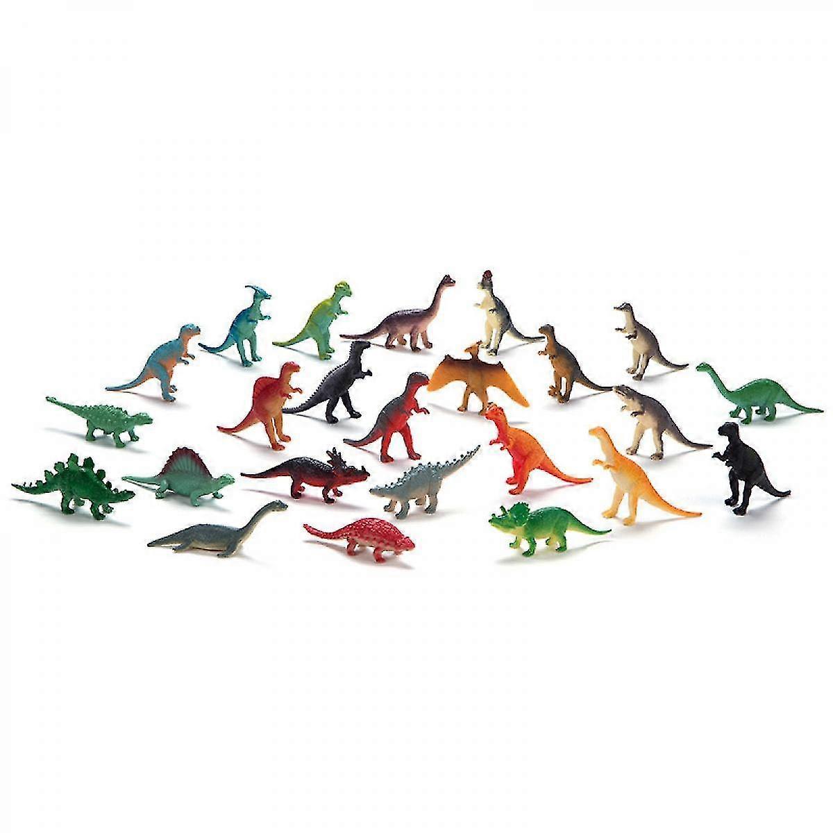 24pcs Mini Dinosaur Figures And Dinosaur Skeletons, Plastic Dinosaurs Assorted Dinosaur Cake Toppers For Girls Boys Ages 3 and up - Image 1
