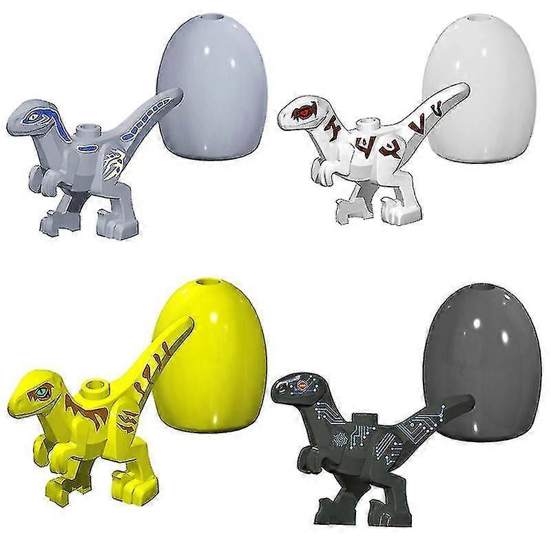 4pcs Jurassic Dinosaur Building Blocks Dinosaur Eggs Dinosaur boy and girls Toys - Image 1