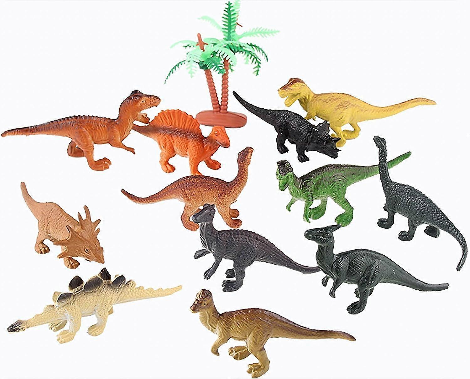 Mini Dinosaur Toys, 12 Piece Dinosaurs Play Set, Mini Dinosaur Figures Plastic Dinosaur Toys Model Play Set, Realist Dinosaur Figures Cake Topper - Image 3