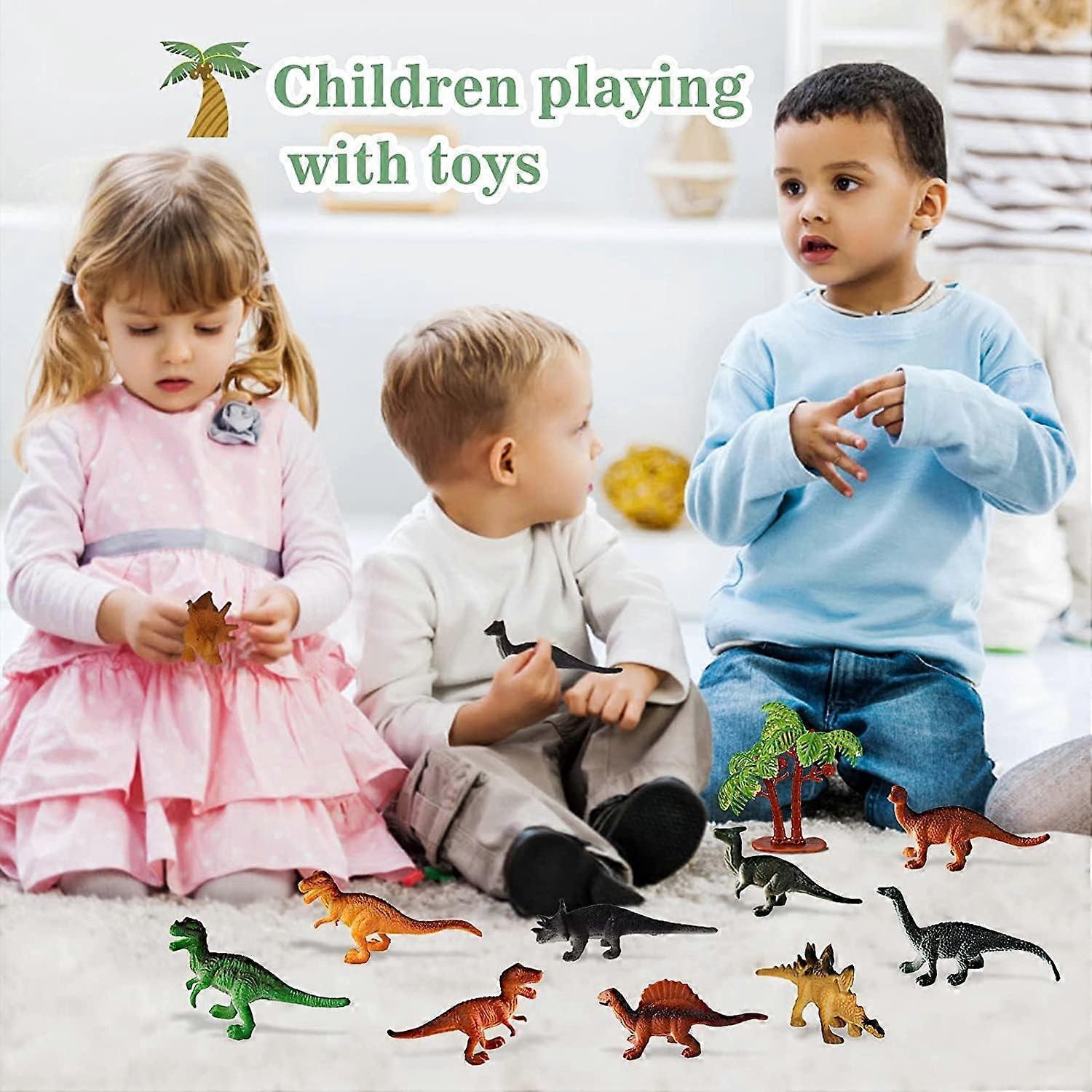 Mini Dinosaur Toys, 12 Piece Dinosaurs Play Set, Mini Dinosaur Figures Plastic Dinosaur Toys Model Play Set, Realist Dinosaur Figures Cake Topper - Image 5